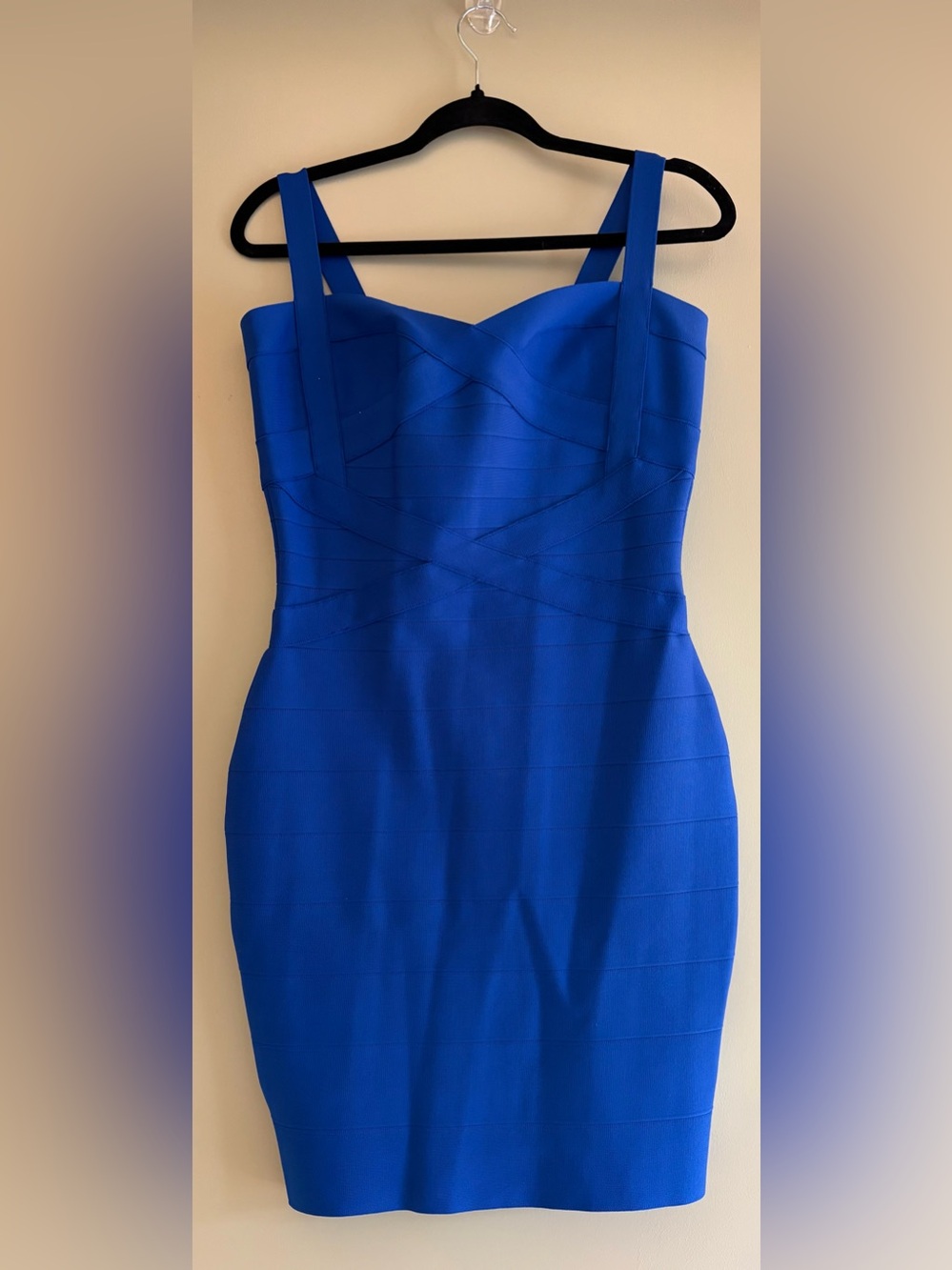 Royal Blue Strappy Mini Bodycon Dress